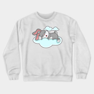 Rabbit Sleeping Clouds Crewneck Sweatshirt